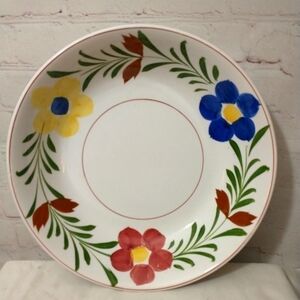 VINTAGE Ideal Ironstone China Hand Painted Floral Large Bowl Made In Japan 11"